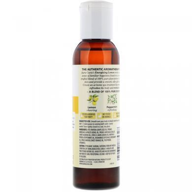 Body Oil Energy Lemon Aromatherapeutic Aura Cacia 118 ml