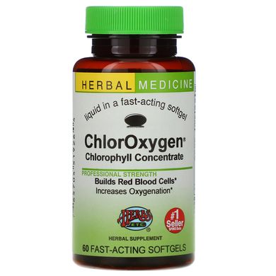 Концентрат хлорофілу Herbs Etc. (ChlorOxygen) 60 капсул
