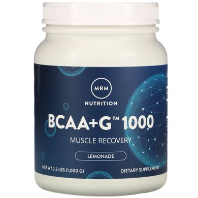 BCAA + G1000, зі смаком лимонаду, MRM, 2,2 фунта (1000 г)
