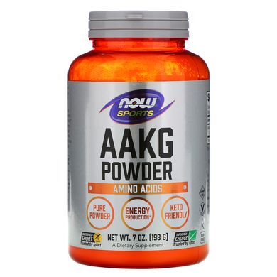 Аргінін-альфа-кетоглутарат Now Foods (AAKG) 198 г