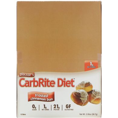 Дієтичні батончики смак кориці Universal Nutrition (CarbRite Diet Bar) 12 по 56.7 г