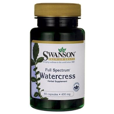 Кресс водяной Swanson (Full Spectrum Watercress) 400 мг 60 капсул купить в Киеве и Украине