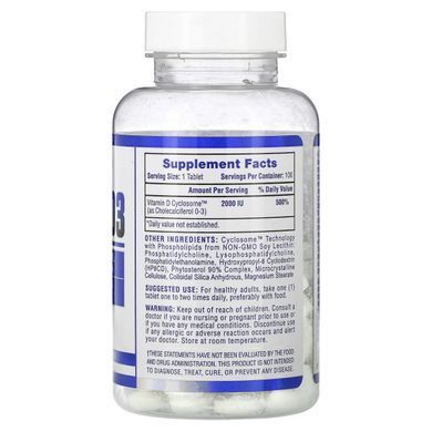 Hi Tech Pharmaceuticals, Vitamin D3, 2,000 IU, 100 Tablets купить в Киеве и Украине