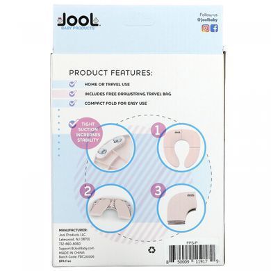 Childrens products Jool, Folding travel potty, pink, from 18 months, 1 piece