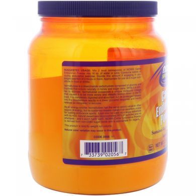Carbohydrate powder for increasing endurance