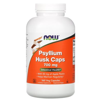 Подорожник лушпиння Now Foods (Psyllium Husk Caps) 700 мг 360 капсул