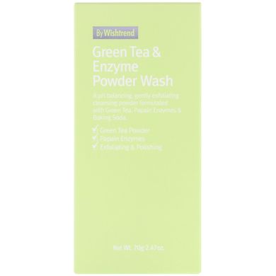 Зелений чай і ферментний порошок для прання, Wishtrend, 70 г
