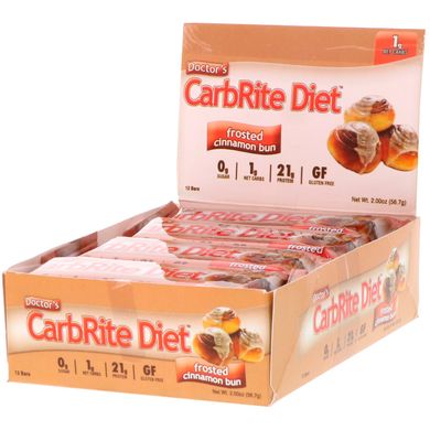 Дієтичні батончики смак кориці Universal Nutrition (CarbRite Diet Bar) 12 по 56.7 г