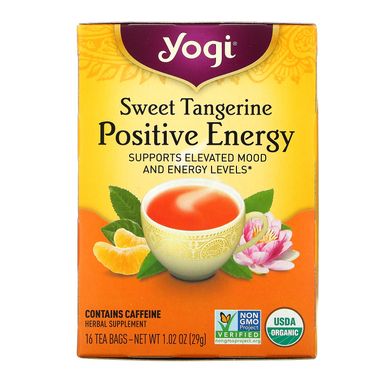 Зелений чай для схуднення Yogi Tea (Slim Life) 16 пакетиків зі смаком мандарина