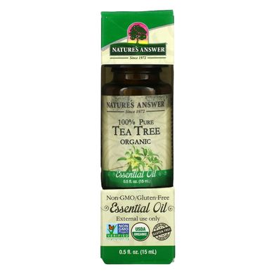 Масло чайного дерева Nature's Answer (Tea tree organic) 15 мл