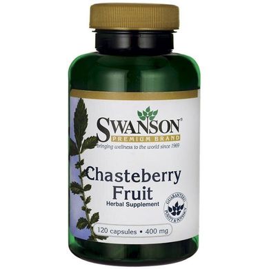 Фрукт Авраамового Дерева, Chasteberry Fruit, Swanson, 400 мг, 120 капсул