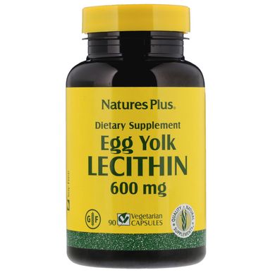 Лецитин з яєчного жовтка Nature's Plus (Egg Yolk Lecithine) 600 мг 90 капсул