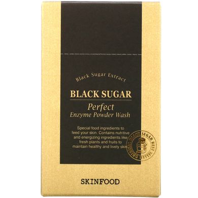 Skinfood, Очищаючий порошок з ідеальним ферментом із чорним цукром, 30 пакетів, по 0,04 рідкої унції (1,2 г) кожен