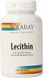 Лецитин із сої, Lecithin, Solaray, 1000 мг, 100 капсул фото