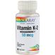 Вітамін К-2 менахінон-7, Vitamin K-2 Menaquinone-7, Solaray, 50 мкг, 60 вегетаріанських капсул фото