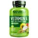 NATURELO, Вітамін Е, виготовлений з цілісних продуктів, 180 мг, 90 вегетаріанських капсул фото