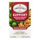 Травяной чай для поддержки иммунитета, белый гибискус, лайм и имбирь, без кофеина, Twinings, 18 пакетиков по 0,95 унц. (27 г) фото