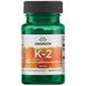 Натуральный Витамин К-2, Vitamin K-2 - Natural, Swanson, 100 мкг 30 капсул фото