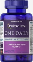 Жіночі полівітаміни One Daily, One Daily Women's Multivitamin, Puritan's Pride, 100 таблеток