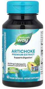 Артишок стандартизированный Nature's Way (Artichoke) 60 капсул купить в Киеве и Украине