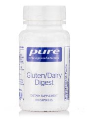 Ферменты для переваривания глютена Pure Encapsulations (Gluten / Dairy Digest) 60 капсул купить в Киеве и Украине