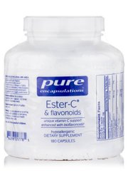 Эстер-C и флавоноиды Pure Encapsulations (Ester-C & Flavonoids) 180 капсул купить в Киеве и Украине