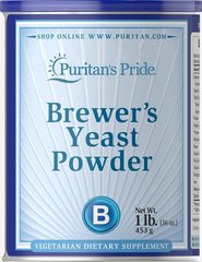 Дебітирований порошок пивних дріжджів, Debittered Brewer's Yeast Powder, Puritan's Pride, 454 г