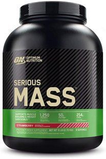 Гейнер Serious Mass Optimum Nutrition 2.72 кг Полуниця