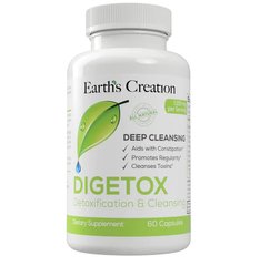 Вітаміни для детоксу та очищення організму Earth`s Creation (DIGETOX) 60 капсул