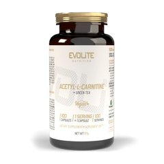 Acetyl L-Carnitine + Green Tea Evolite Nutrition 100 veg caps купить в Киеве и Украине