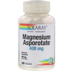 Магний Solaray (Magnesium Asporotate) 400 мг 120 капсул купить в Киеве и Украине