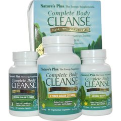 Швидке очищення організму, програма на 7 днів з 3 частин, Complete Body Cleanse, Natures Plus, 28 + 84 + 28 капсул