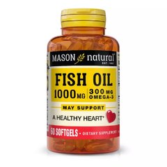 Риб'ячий жир Омега-3 Mason Natural (Omega-3 Fish Oil) 200 гелевих капсул