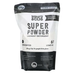 Пральний порошок, без запаху, Super Powder, Molly's Suds, 60 завантажень, 1,7 кг