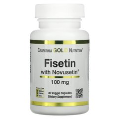 Физетин с новусетином California Gold Nutrition (Fisetin with Novusetin) 100 мг 30 растительных капсул купить в Киеве и Украине