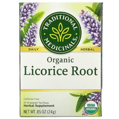 Корень солодки Traditional Medicinals (Licorice root) 16 пакетиков купить в Киеве и Украине