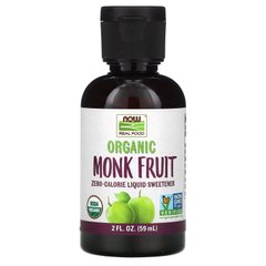 Органический архат жидкий подсластитель Now Foods (Organic Monk Fruit) 59 мл купить в Киеве и Украине