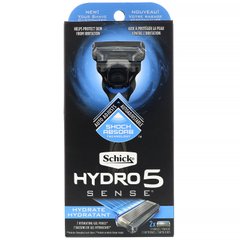 Бритва, Schick, Hydro 5 Sense Hydrate, 1 бритва, 2 кассеты купить в Киеве и Украине