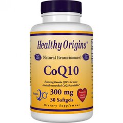 Коензим Q10, Kaneka CoQ10, Healthy Origins, 300 мг, 30 гелевих капсул