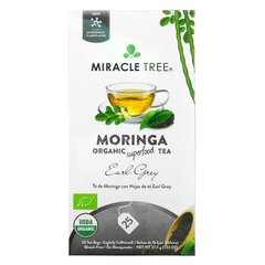 Miracle Tree, Органический суперпродуктовый чай Moringa, Эрл Грей, 25 чайных пакетиков, 1,32 унции (37,5 г) купить в Киеве и Украине