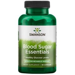 Основи цукру в крові з екстрактом кориці, Blood Sugar Essentials with Cinnamon Extract, Swanson, 90 капсул
