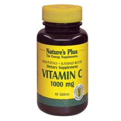 Вітамін С Natures Plus (Vitamin C) 1000 мг 60 таблеток