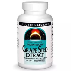 Екстракт виноградних кісточок Source Naturals (Grape Seed Extract Proanthodyn ) 100 мг 30 капсул