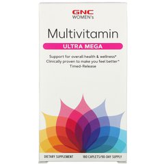GNC, Ultra Mega, мультивітаміни для жінок, 180 капсул