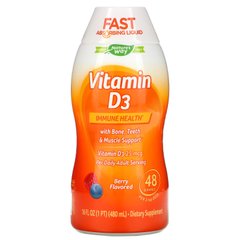 Вітамін Д3 ягідний смак Wellesse Premium Liquid Supplements (Vitamin D3) 1000 МО 480 мл