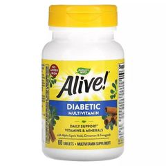 Діабетичні мультивітаміни Nature's Way (Alive! Diabetic Multivitamin) 60 таблеток