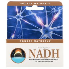 Кофермент вітаміну B3 Source Naturals (NADH) 20 мг 30 таблеток
