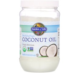 Необработанное кокосовое масло холодного отжима Garden of Life (Coconut Oil) 414 мл купить в Киеве и Украине