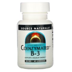 Коферментный B-3 Source Naturals (Coenzymated B3) 25 мг 60 таблеток купить в Киеве и Украине