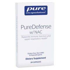 Поддержка иммунитета и здоровья дыхательных путей Pure Encapsulations (PureDefense with NAC) 20 капсул купить в Киеве и Украине